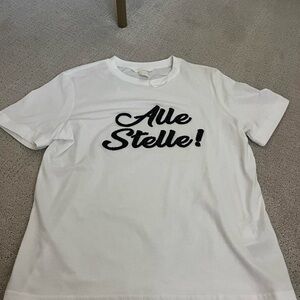 H&M White Tee with Black Text
